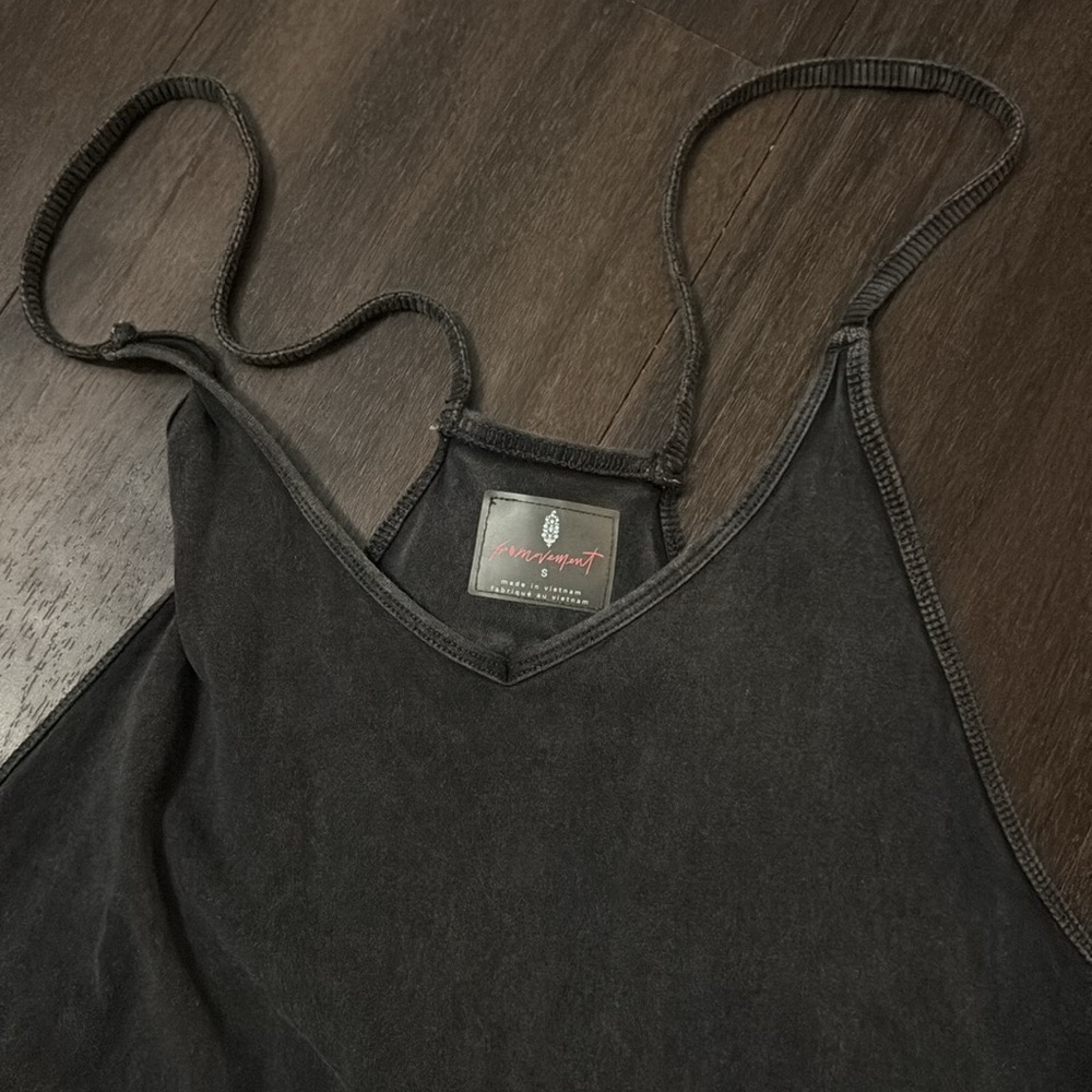 Free People Washed Charcoal Scoop-Neck Jumpsuit - Picture 12 of 14